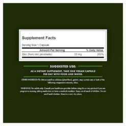 Alternative view of Swanson Vitamins Zinc Picolinate, 22 mg. For Immune Support, Acne, Skin & Hormonal Health, 60 Capsules.      Exp: 12/2028