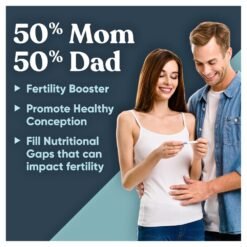 Alternative view of EU Natural Conception for Him  & Her Bundle, Advanced Fertility Support for Couples, For Hormonal Balance, Cycle & Ovulation Support + Sperm Count, Motility & Strength - 120 Vegetarian Capsules                                         Exp: