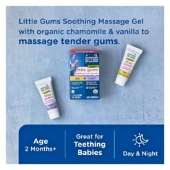 Alternative view of Mommy's Bliss Organic Little Gums Soothing Massage Gel, Day & Night Combo, Great for Teething Babies, Age 2 Months+, Sugar Free, Mild & Sweet Flavor, 2 *15ml Tubes  Exp: 11/2027