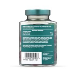 Alternative view of Holland & Barrets (H&B) Apple Cider Vinegar, 500mg, with Ginger. For Digestive Wellness and General gut health Routine- 60 Gummies