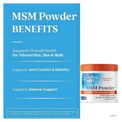 Alternative view of Doctor's Best MSM Powder For Men & Women, 3000MG. Supports Hair, Skin, Nails, Joint Health, & Mobility, 250G.    Exp: 12/2028