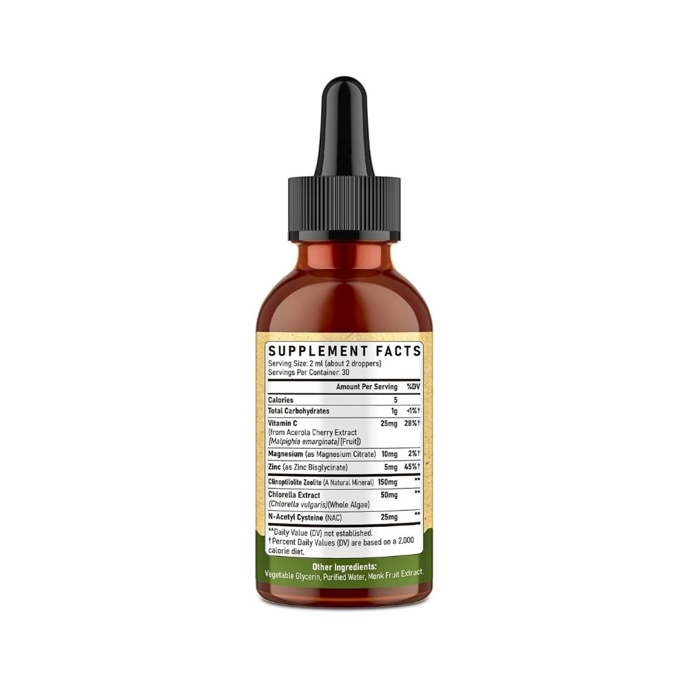 Antherion Zeolite Detox for Kids With Vitamin C, Magnesium & Zinc. Gentle Detox Support for Behavior, Energy, Focus & Speech, 60mls. Exp: 05/2027 - Image 4