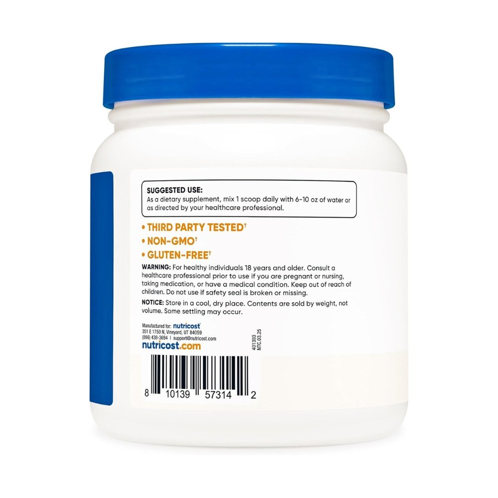 Nutricost Pure MSM Powder For Men & Women, 3000MG. Supports Hair, Skin, Nails, Joint Health, & Mobility, 500G. Exp: 12/2028 - Image 5