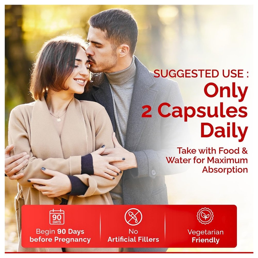 CONCEIVE PLUS Motility Support for Men With Vitamin D, E, Zinc, Antioxidants. To Boost Sperm Volume & Count, 60 Capsules. Exp: 08/2028 - Image 5