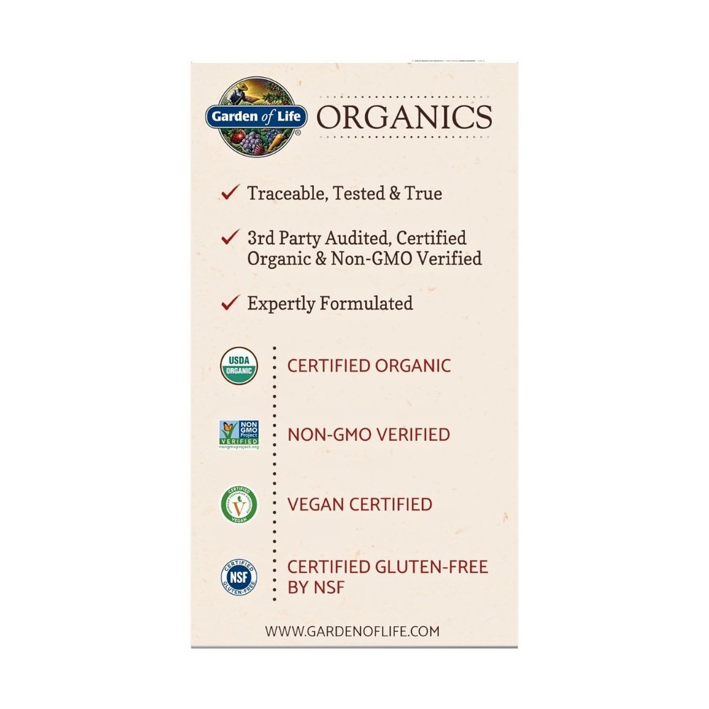 Garden of Life Organic Ashwagandha with Probiotics & Ginger. Adaptogen For Stress, Mood & Energy Support, 60 Tablets. Exp: 08/2027 - Image 7
