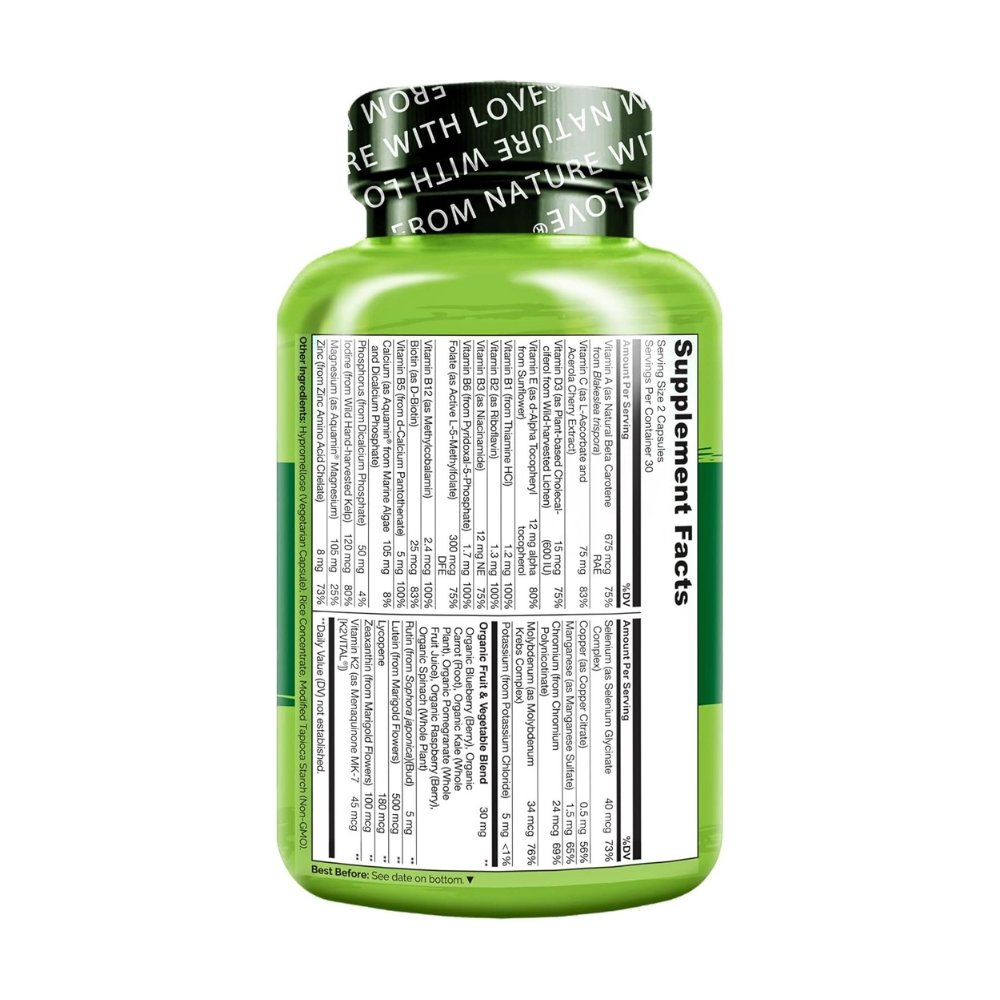 Naturelo Teen Boys Multivitamin From Organic Whole Food With Activated Methylfolate, MethylB12. To Boost Immunity, Energy & Skin Health -60 Capsules Exp: 01/2028 - Image 6