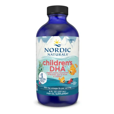 Nordic Naturals Children’s DHA, Omega-3 with EPA & DHA, 530 mg- Brain, Eyes, Nerve Development & Function, Non-GMO. Strawberry flavour - 237mls                                                 Exp: 11/2028