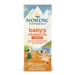 Nordic Naturals Baby’s Vitamin D3, Unflavored 400 IU Vitamin D3. For Healthy Bones, Immune System Support, Normal Sleep Rhythms                      Exp: 02/2028