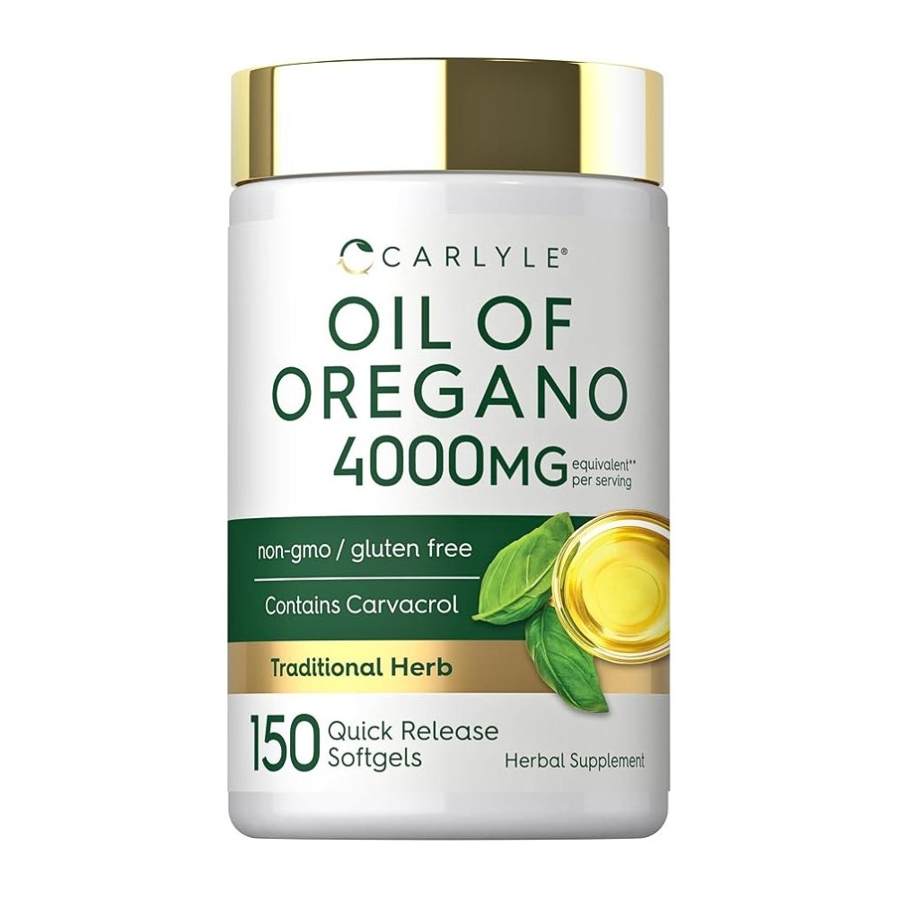 Carlyle Oil of Oregano With Black Seed Oil, Carvacrol & Thymoquinone. For Antimicobial, Antioxidant Support. Exp: 12/2028