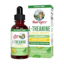 Mary Ruth's L-Theanine 200mg Liquid Drops. For Mood, Focus & Natural Sleep Support for Adults & Kids. Vegan, Non-GMO  . 60mls                                                                             Exp: 12/2028