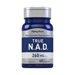 Piping Rock N.A.D Nicotinamide Adenine Dinucleotide For Women & Men, 260 mg. Active Form Of Vitamin B3, For Energy, DNA Repair, Well Aging, 60 Capsules.    Exp: 07/2028