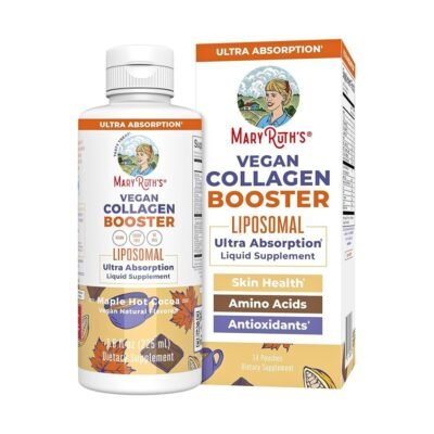 Mary Ruth's Liposomal Sugar Free Collagen Booster With Vitamin C & Amino Acids. For Skin Care, Improved Skin Firmness & Joint Support,    450mls.    Exp: 11/2027