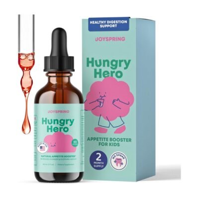 Joy Spring Hungry Hero Appetite Booster for Kids Ages 3+.  Natural Weight Gain Support With L-Lysine & B Vitamins. Supports Healthy Growth & Development.                                    Exp: 11/2027