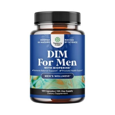 Natures Craft Diindolylmethane (DIM) Plus BioPerine, Ginseng & Grapeseed, 300MG. Support For Healthy Estrogen Balance & Wellness.       120 Capsules                             Exp: 07/2028