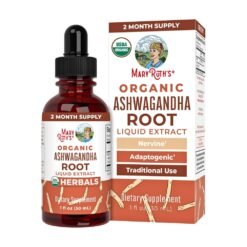 Mary Ruth's Organics Ashwagandha Adaptogenic Root Liquid Drops. For Stress Relief, Natural Calm, Relaxation & Mood.   30mls   Exp: