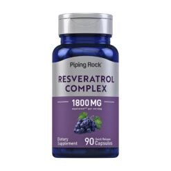 Piping Rock Ultra Potent Resveratrol Complex  For Antioxidant Function, Cardiovascular Support, Well Aging,    90 Capsules    Exp: 10/2028