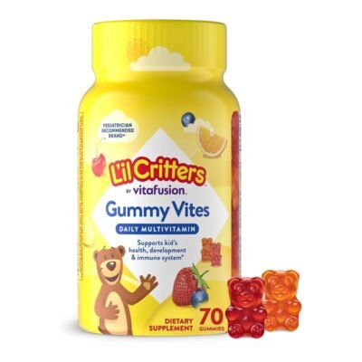 Vitafusion L'ilCritters Gummy Vites Daily Kids Multivitamins. For Ages 2+,  For Growth, Development, Immunity. |2+ Months Supply| 70 Gummies.  Exp: 04/27