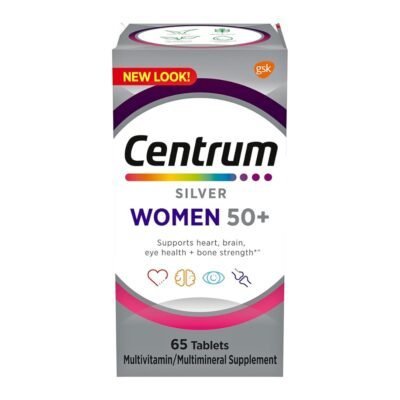 Centrum Silver Women's 50+ Multivitamin. Supports Memory, Cognition in Older Adults - 65 Ct.    Exp: 09/2027