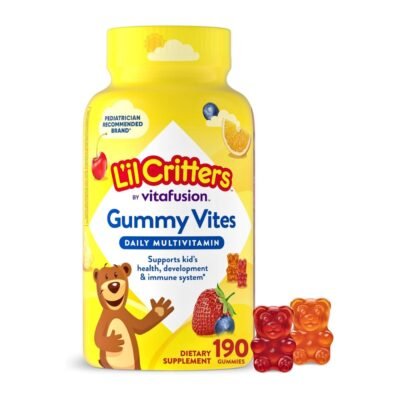 Vitafusion L'ilCritters Gummy Vites Daily Kids Multivitamins. For Ages 2+,  For Growth, Development, Immunity. |3+ Months Supply| 190 Gummies.  Exp: