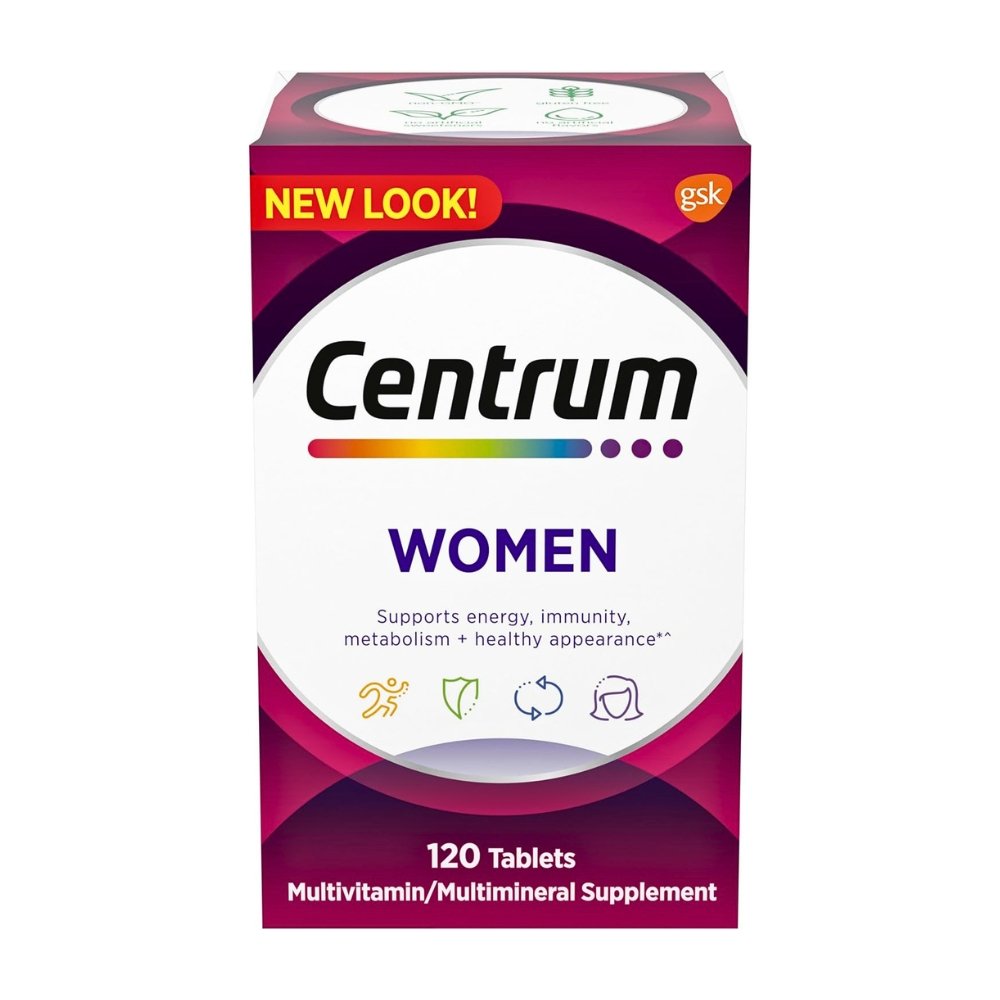Centrum Multivitamin For Women With Iron, Vitamin D3, B Vitamins & Antioxidants. For Overall Wellness, Energy, Hormonal Balance - 120Ct. Exp: 12/2027