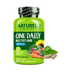 Naturelo One Daily Men's 50+ Multivitamins From Organic Whole Food. With Activated Methylfolate, MethylB12, To Boost Immunity, Energy & Health.  -60 Capsules                                                                                              Exp: 08/2027