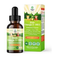 Nature's Craft Children’s DHA, Omega-3 with EPA  DHA & ALA. For Brain, Eyes, Nerve Development & Focus Support, Pineapple Flavour. 60mls                     Exp: 04/2028