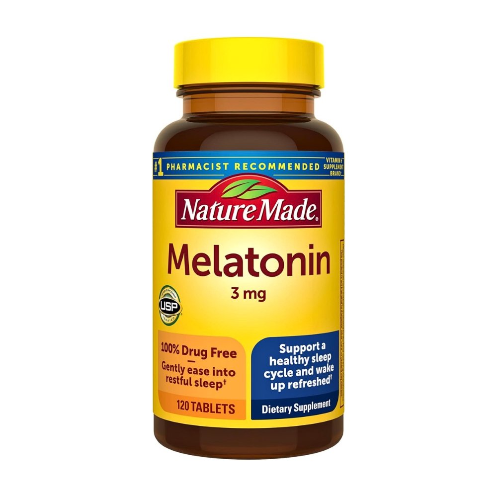 Nature Made Melatonin 3mg Sleep Aid for Adults, 120 Tablets Exp: 05/2028