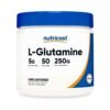 Nutricost l-Glutamine 5G. For Muscle Recovery, Endurance, Improved Performance, Immune & Gut Health, 250G Powder    Exp: 02/2029