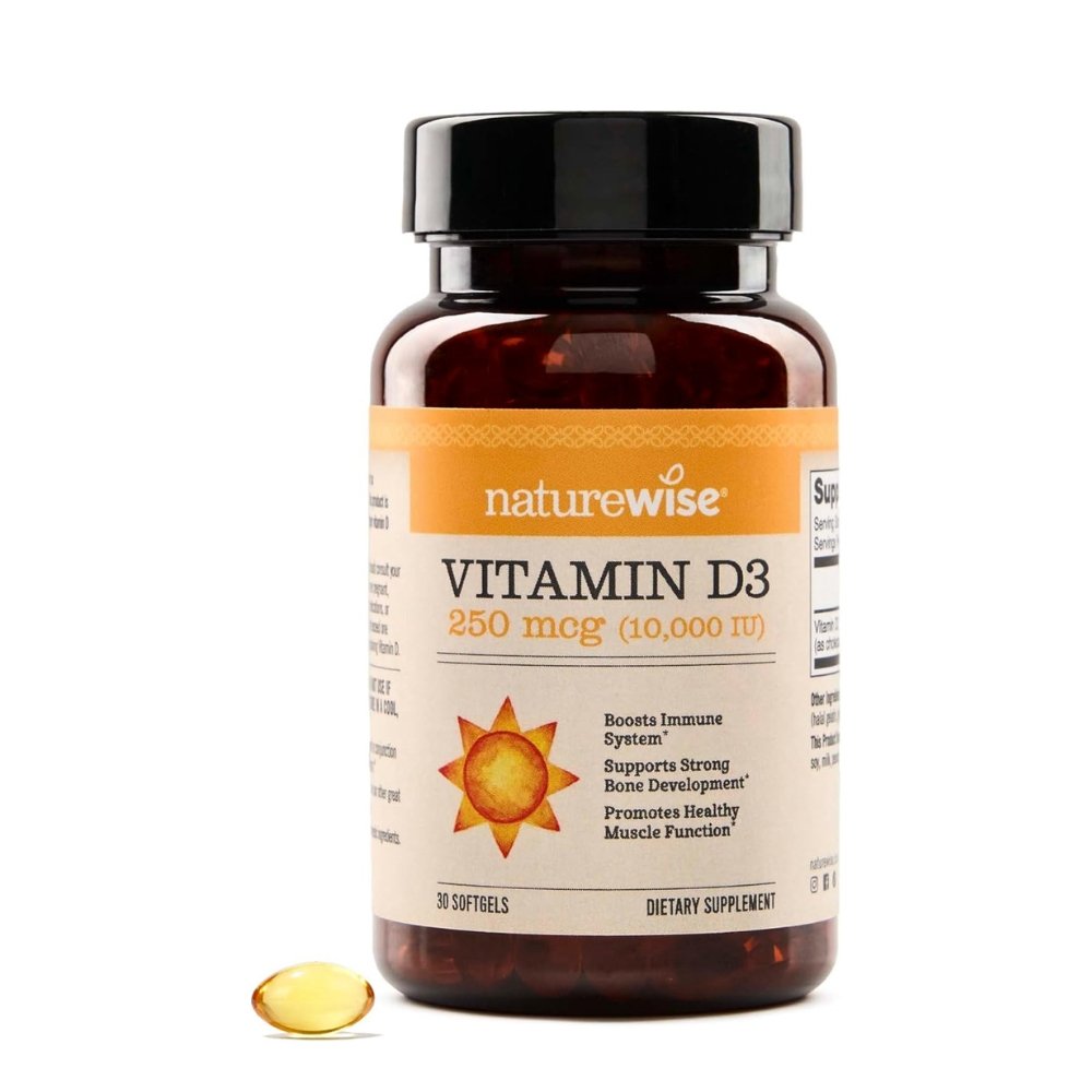 Naturewise Vitamin D3, 4,000IU. For Immune, Bone Support, Healthy Muscle Function, Overall Wellness, 30 Softgels Exp: