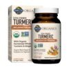 Garden of Life Organics Extra Strength Turmeric With Probiotics, Curcumin, Ginger Root & Black Pepper. For Gut, Antinflammatory & Antioxidant Support, 60 Tablets    Exp: 02/2027