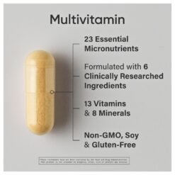 Alternative view of Sports Research Advanced Formula Multivitamin With Methylated Folate, B12 & CoQ10, Iodine.    60 Capsules.                                                           Exp:  10/2027