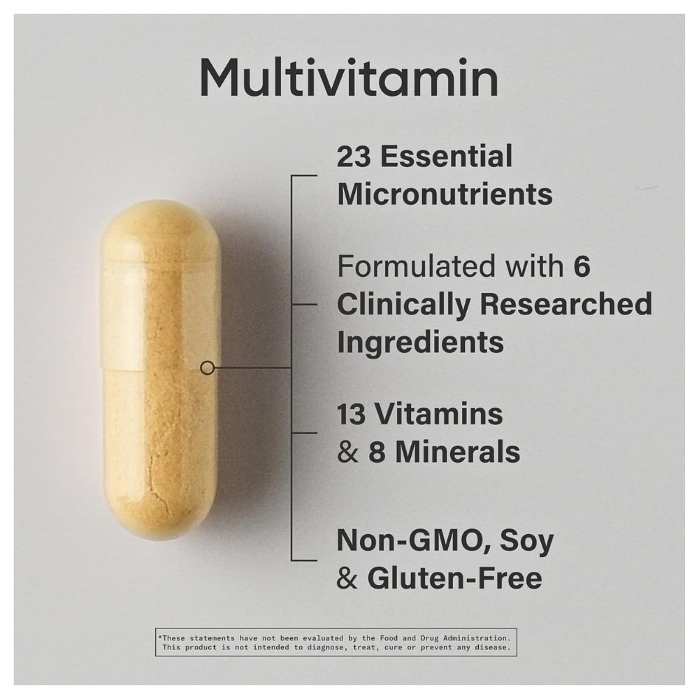 Sports Research Advanced Formula Multivitamin With Methylated Folate, B12 & CoQ10, Iodine. 60 Capsules. Exp: 10/2027 - Image 2