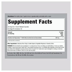 Alternative view of Piping Rock N.A.D Nicotinamide Adenine Dinucleotide For Women & Men, 260 mg. Active Form Of Vitamin B3, For Energy, DNA Repair, Well Aging, 60 Capsules.    Exp: 07/2028