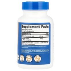 Alternative view of Nutricost With Vitamin C & Rosehips 1000MG,  For Antioxidant Function, Collagen Support, Well Aging - 30 Capsules    Exp: 07/2027