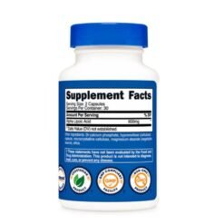 Alternative view of Nutricost Alpha-Lipoic Acid 600mg,  For Antioxidant Function, Metabolic Balance, Nerve and Collagen Support, Well Aging - 60 Capsules    Exp: 08/2028