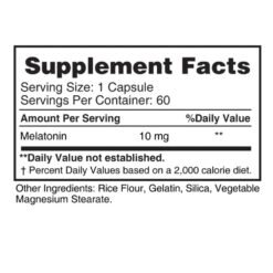 Alternative view of Earth's Creation Melatonin 10mg Sleep Aid for Adults, 60 Capsules                                                       Exp: 05/2028