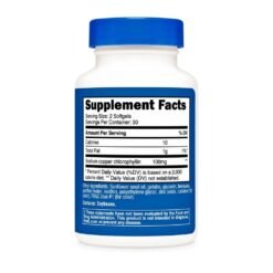 Alternative view of Nutricost Chlorophyll, 100 MG. Detoxification Support, Antioxidant, Promotes Healthy Skin, Internal Deodorant,  60 Softgels.      Exp:  10/2028