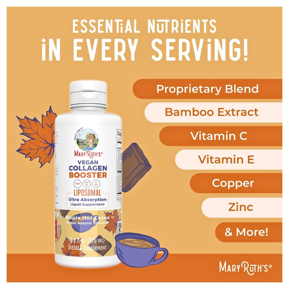 Mary Ruth's Liposomal Sugar Free Collagen Booster With Vitamin C & Amino Acids. For Skin Care, Improved Skin Firmness & Joint Support, 450mls. Exp: 11/2027 - Image 3