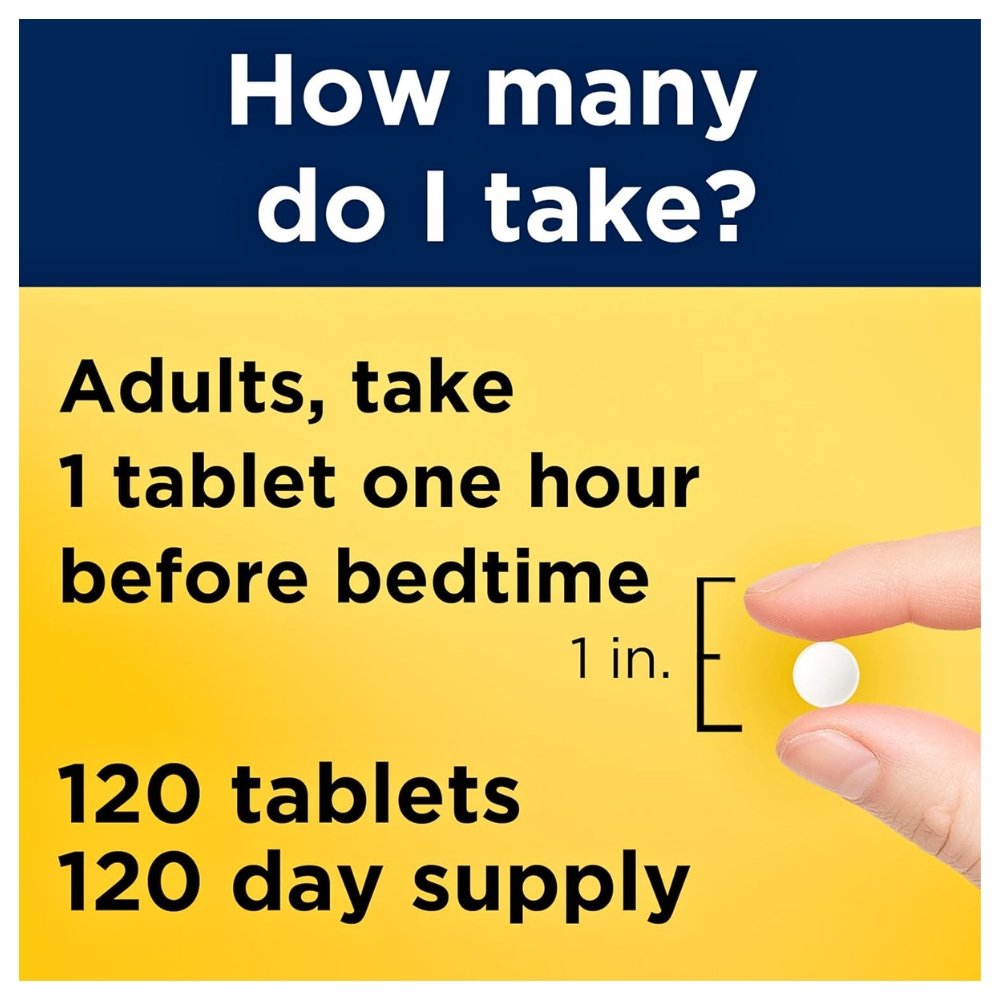Nature Made Melatonin 3mg Sleep Aid for Adults, 120 Tablets Exp: 05/2028 - Image 3