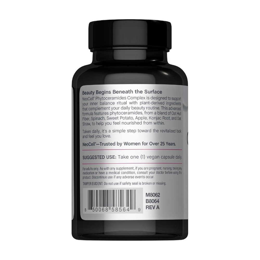 Neocell Phytoceramides, 420MG. Plant Derived Ceramides For Deep Hydration & Skin Barrier Support, Non GMO, 60 Capsules Exp: - Image 4