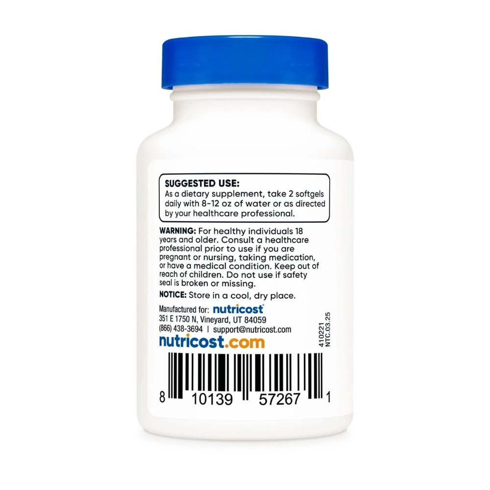 Nutricost Chlorophyll, 100 MG. Detoxification Support, Antioxidant, Promotes Healthy Skin, Internal Deodorant, 60 Softgels. Exp: 10/2028 - Image 4