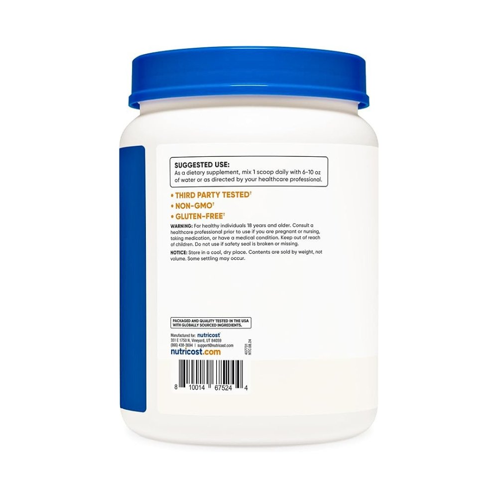 Nutricost L-Glutamine 5G. For Muscle Recovery, Endurance, Improved Performance, Immune & Gut Health, 1000G Powder Exp: 02/2029 - Image 4