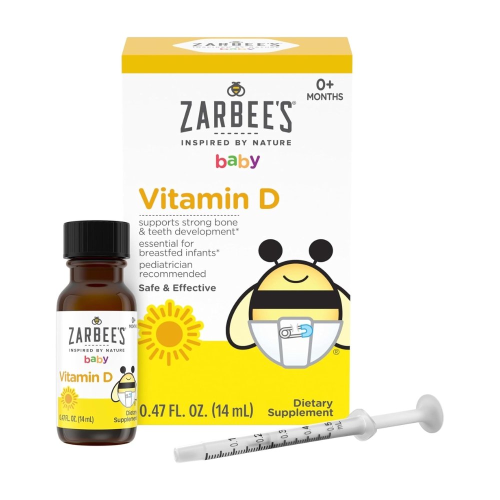 Zarbee's Baby& Toddler Vitamin D3 Drops, Unflavored 400 IU Vitamin D3. For Healthy Bones, Immune System Support, Normal Sleep Rhythms Exp: 11/2027 - Image 4