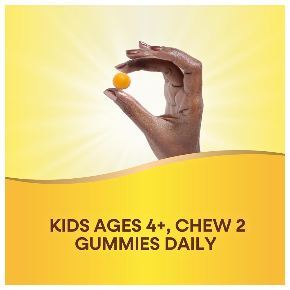 Nature's Way Kids Brain Supplement With Choline, B6 & B12. Supports Healthy Brain Function, Lemonade Flavour, 60 Gummies. Exp: 10/2027 - Image 4