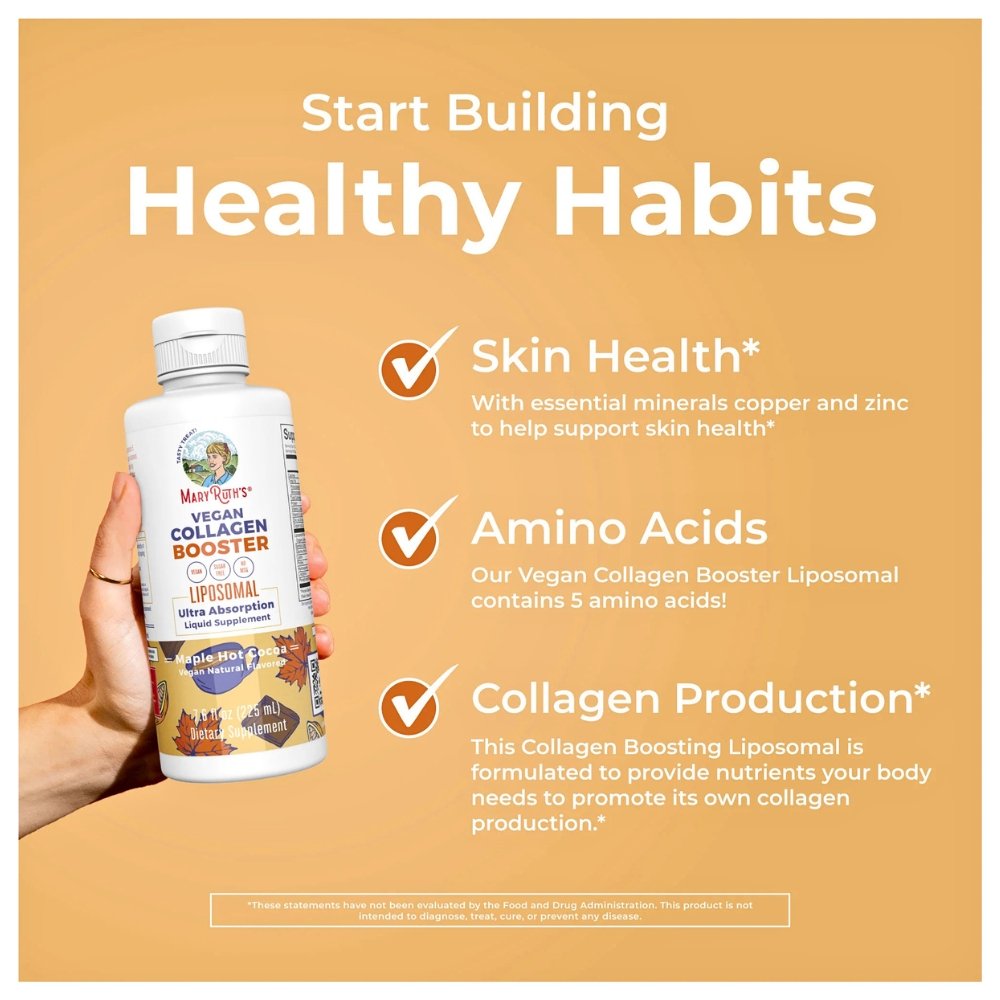 Mary Ruth's Liposomal Sugar Free Collagen Booster With Vitamin C & Amino Acids. For Skin Care, Improved Skin Firmness & Joint Support, 450mls. Exp: 11/2027 - Image 5