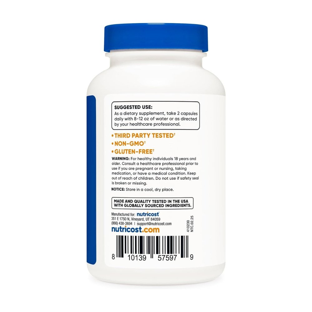Nutricost L-Methionine, 1000MG. For Detox, Liver Health & Antioxidant Support 120 Capsules Exp: 01/2029 - Image 5