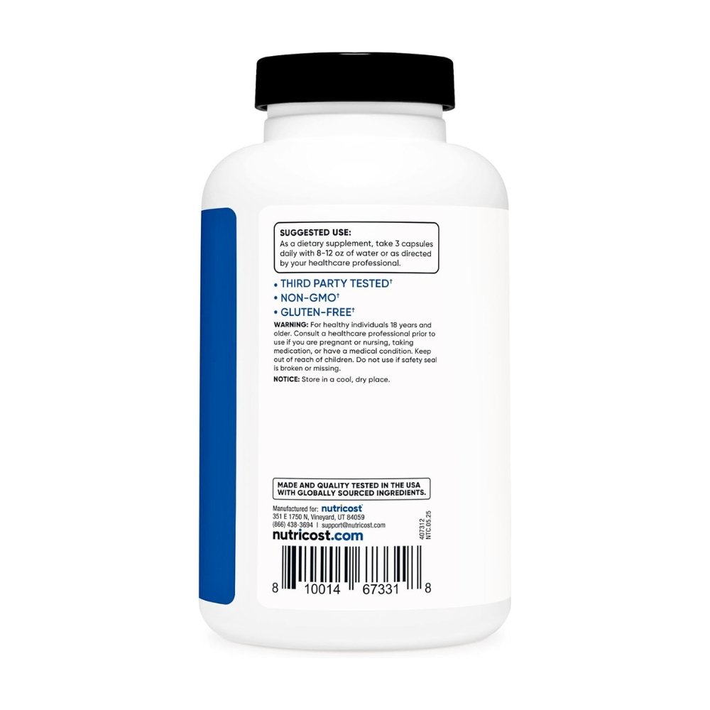 Nutricost Nitric Oxide Booster 2250MG With L-Arginine & L-Citrulline 1500MG| 750MG. For Improved Blood Flow, Blood Pressure, Erectile Function, 180 Capsules. |2 Months Supply| Exp: 03/2029 - Image 5