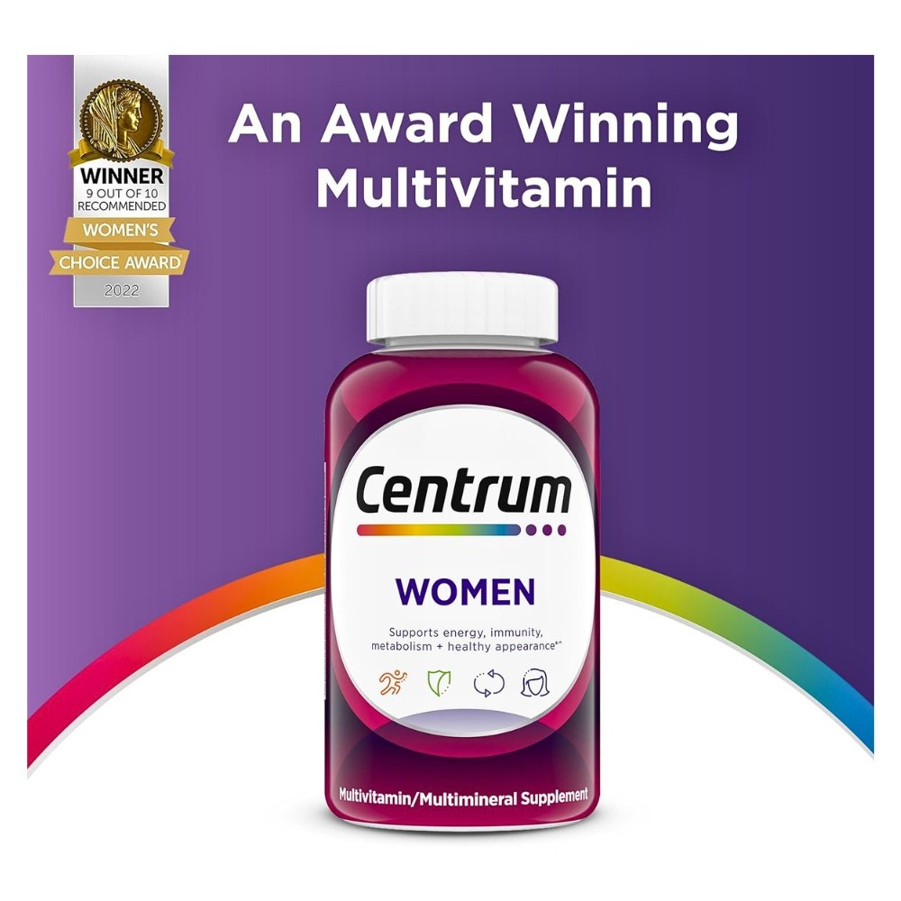 Centrum Multivitamin For Women With Iron, Vitamin D3, B Vitamins & Antioxidants. For Overall Wellness, Energy, Hormonal Balance - 120Ct. Exp: 12/2027 - Image 6