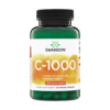 Swanson C-1000 Vitamin C With Rosehips, 1000MG. For Antioxidant, Immune, Skin Support  90 Capsules.                                         Exp:  02/2028