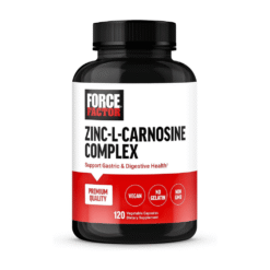 Force Factor Zinc Carnosine, 86mg. For Gut Support, Digestion, Bloating, Healing & Repair,   120 Capsules.  |2Months Supply|       Exp: 11/2028